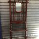 Wall coat rack in curved wood 1900 mahogany color