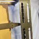 Vintage Art Deco wall-mounted coat and hat rack.