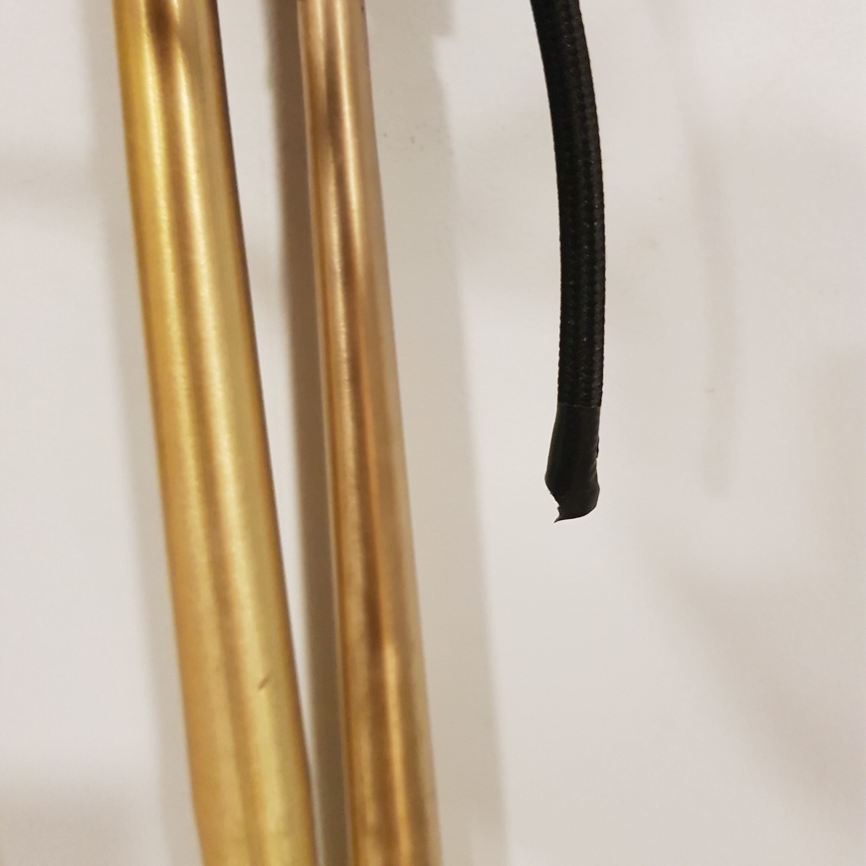 Pair of mid-century long pendants