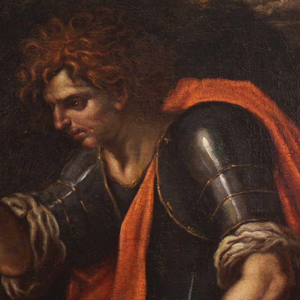 17th century painting, the baptism of Clorinda