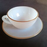 6 cups arcopal white opaline