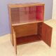 Showcase in blond walnut