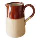 Beige earthenware pitcher, 19th century English pitcher, Lovatt Langley