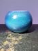 Old vase ball ceramic blue 70s vintage decoration