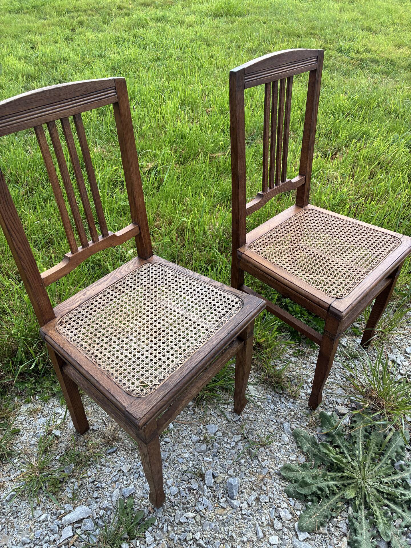 Art Nouveau chair pair
