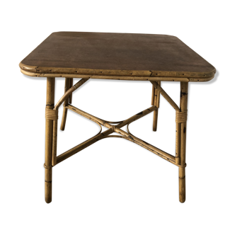 Table basse en rotin