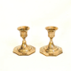 Pair of brass candle holders