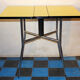 Folding table in formica