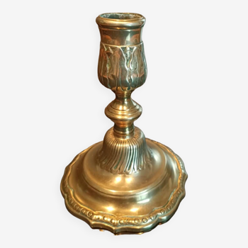 Regency candle holder in gilded bronze