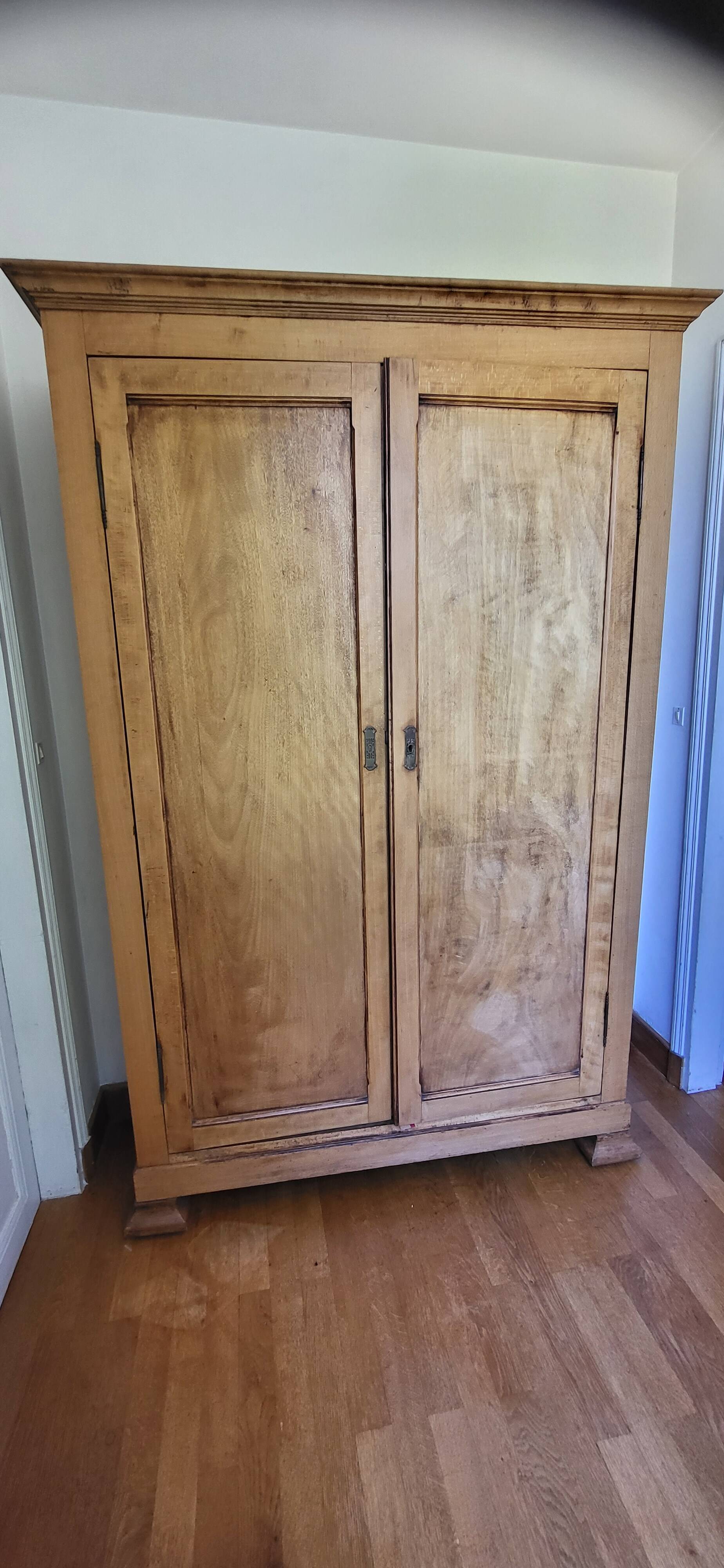 Light wood wardrobe