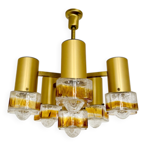 plafonnier en verre de - italien