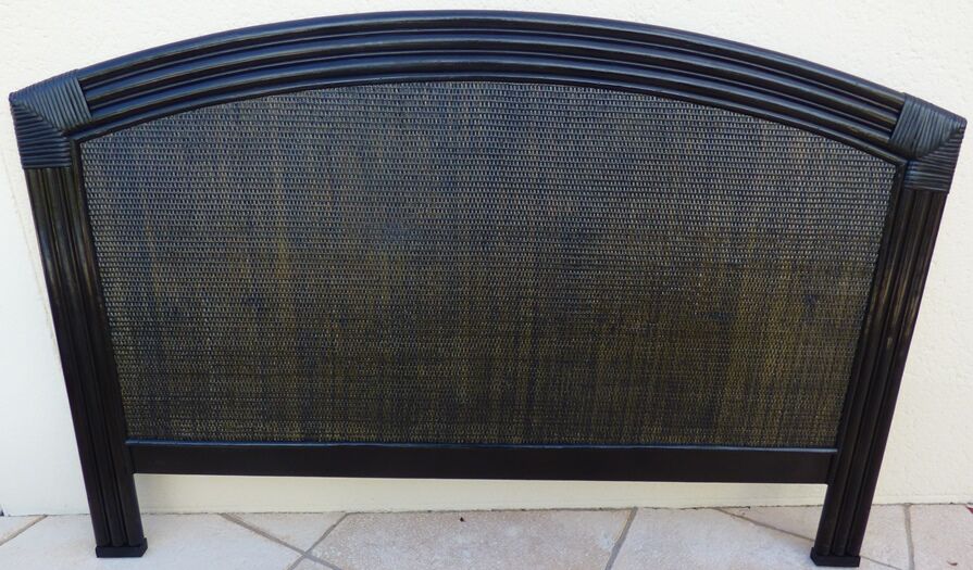 Rattan headboard