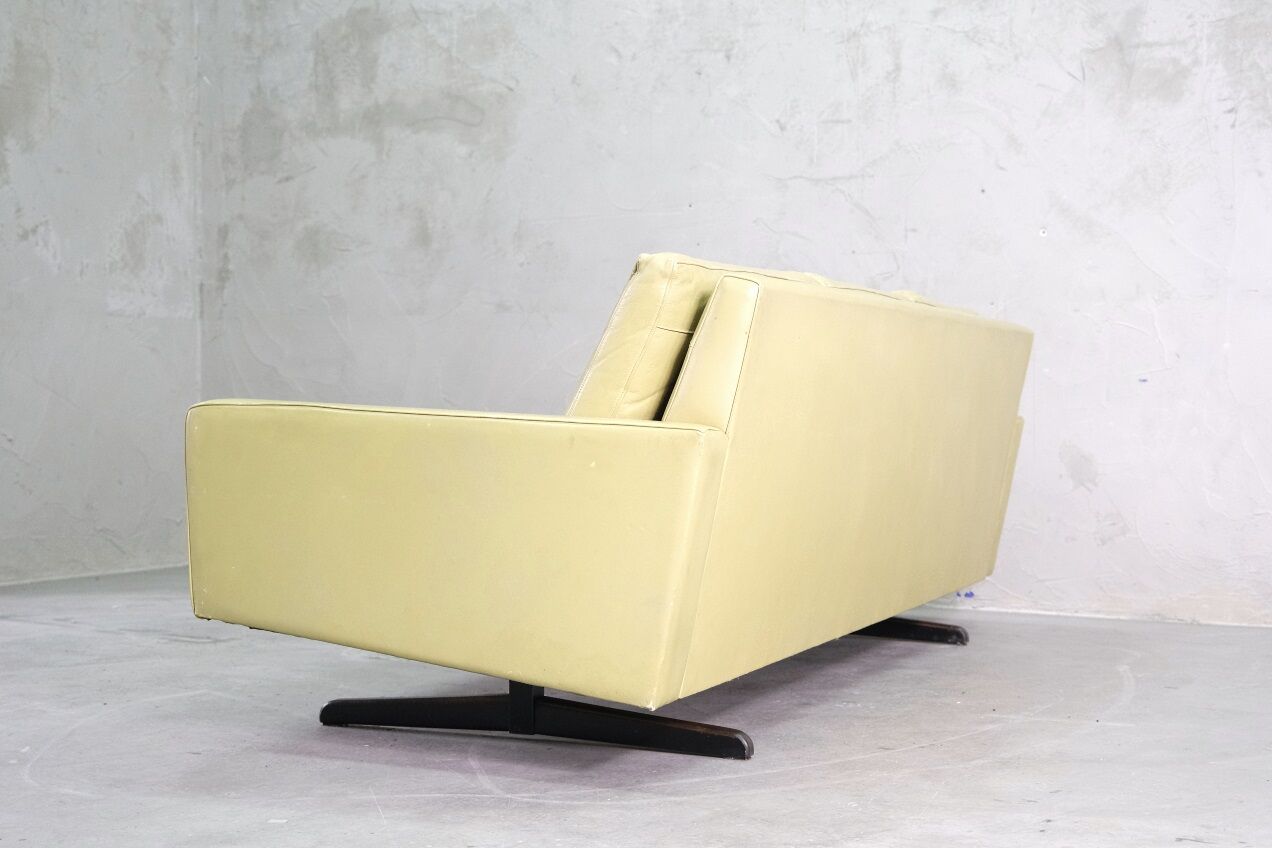 Mid-Century Scandinavian Leather Sofa, 1960s