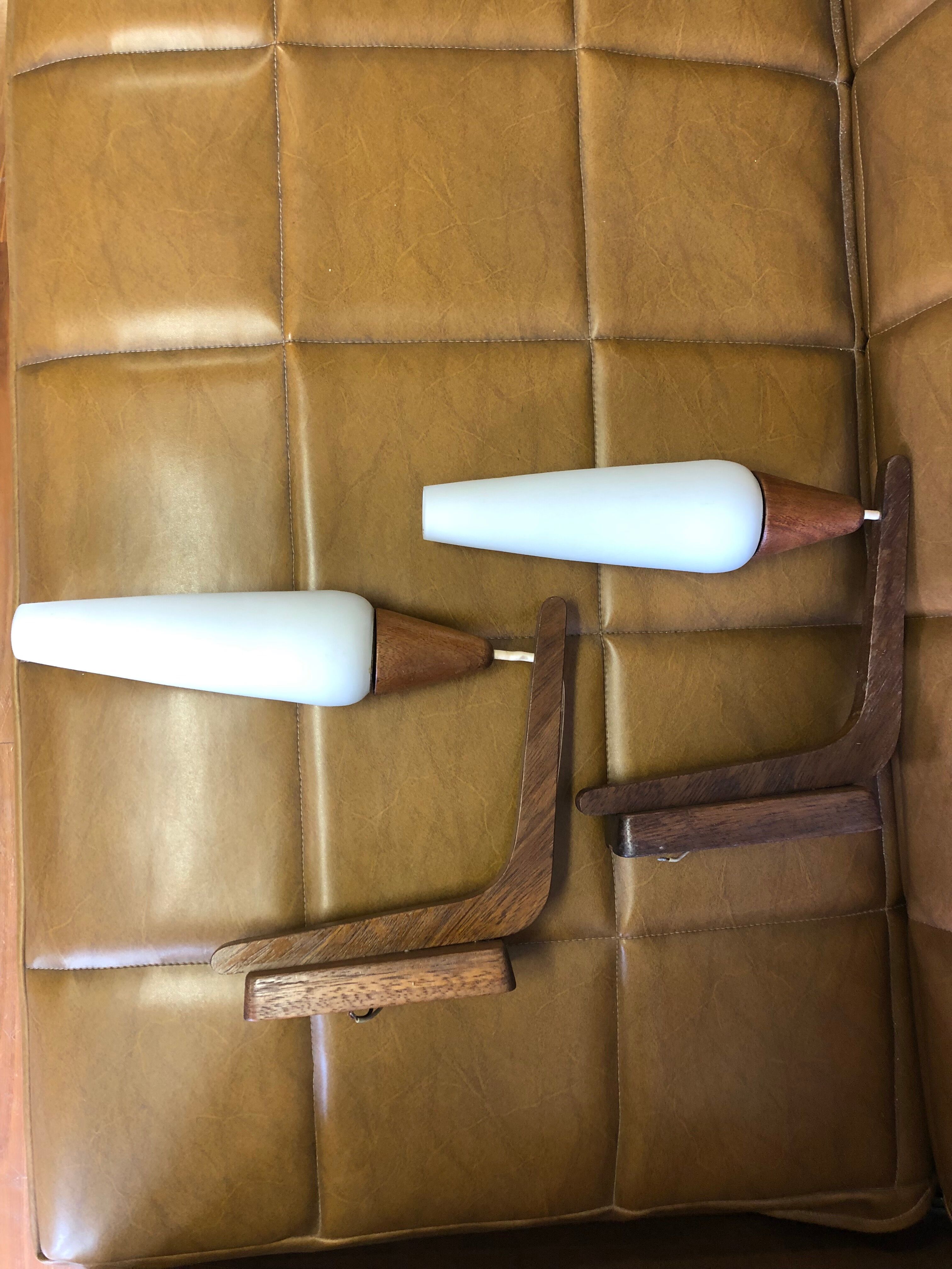 Pair of Scandinavian wall lamps 50s