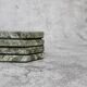 Angelo – Indian Green Octagonal Natural Marble Coasters - set of 4