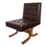 Fauteuil en cuir simple par Ludvik Volak