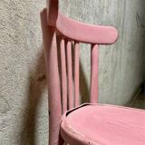 Chaise bistrot rose imparfaite