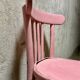 Imperfect pink bistro chair