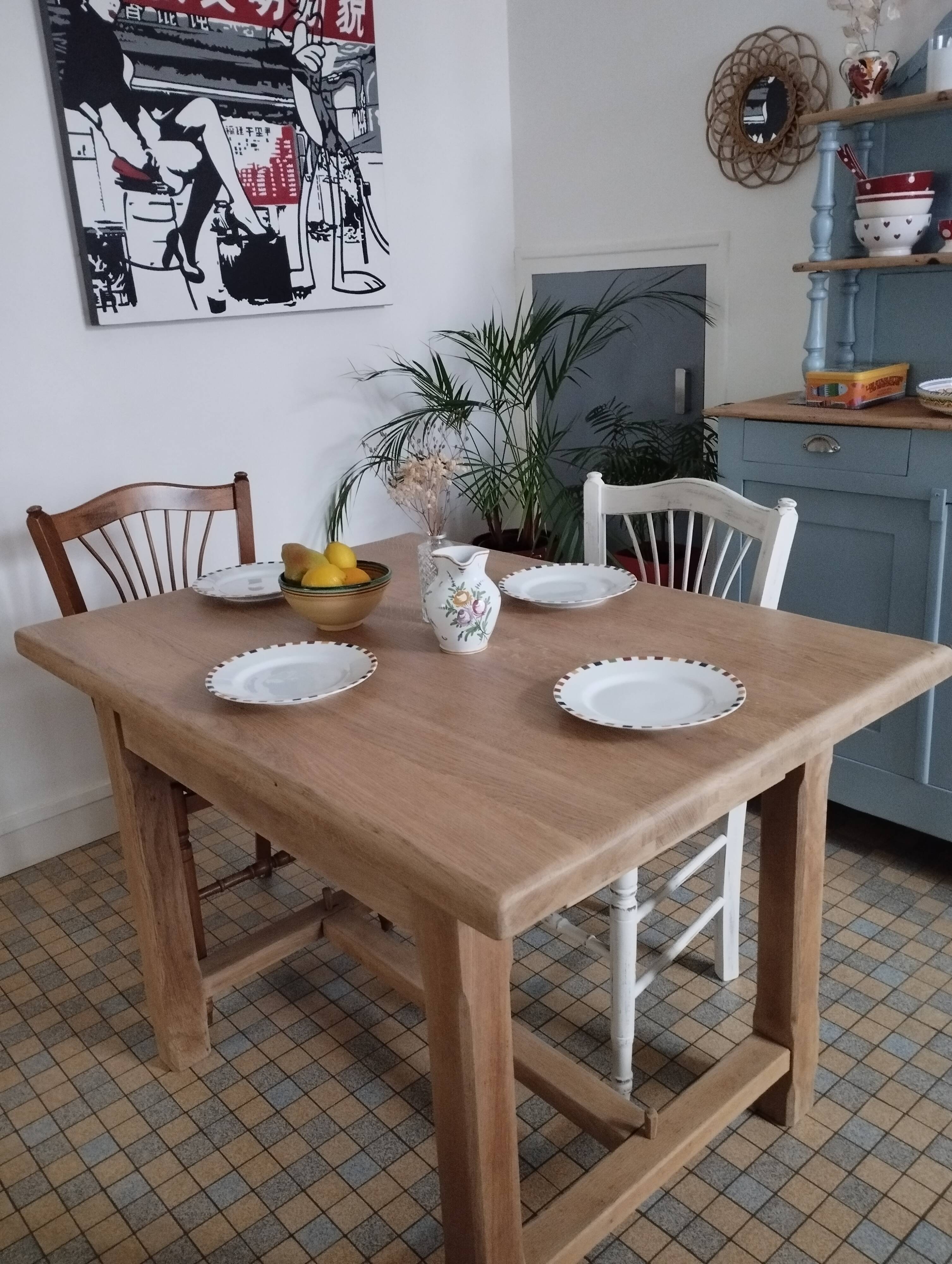 Vintage farmhouse table