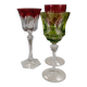 Verres: 1 Saint Louis, 1 Baccarat and 1 Bohème.