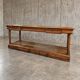 Antique French draper's table / 2 x drawers / Pinewood / 1900s