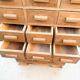 Oak craft cabinet, 24 drawers