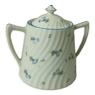 Twisted porcelain sugar bowl decoration blueberry barbel