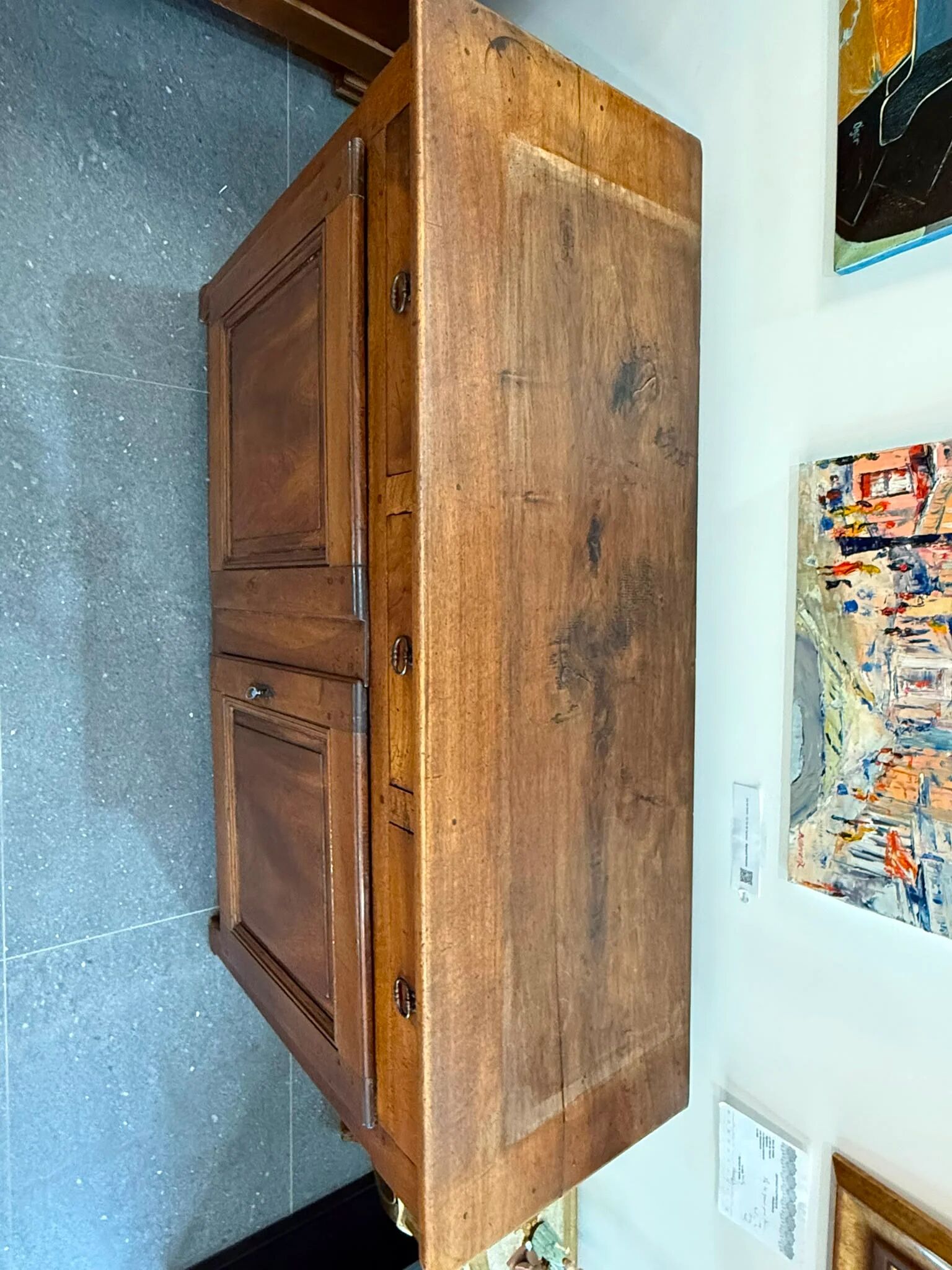 19th-century walnut buffet – 3 drawers