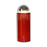 Openwork red cylindrical lamp