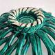 Vintage Vallauris green woven ceramic fruit bowl