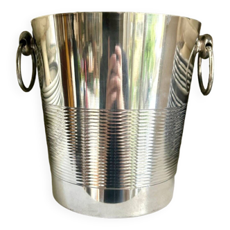 Silver metal champagne bucket