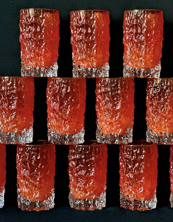 12 verres Geoffrey Baxter