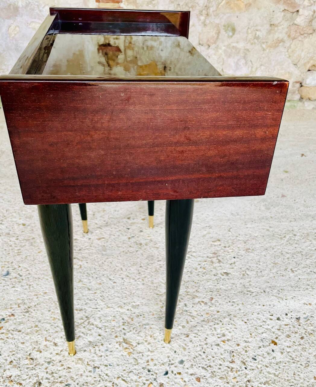 Vintage rosewood bedside table by NF, circa 1960s