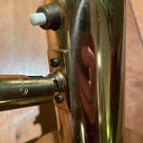Danish floor lamp 2 height adjustable reflectors in gilded brass TS BELYSNING