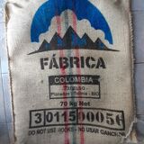 Coffee burlap bag colombia fabrica