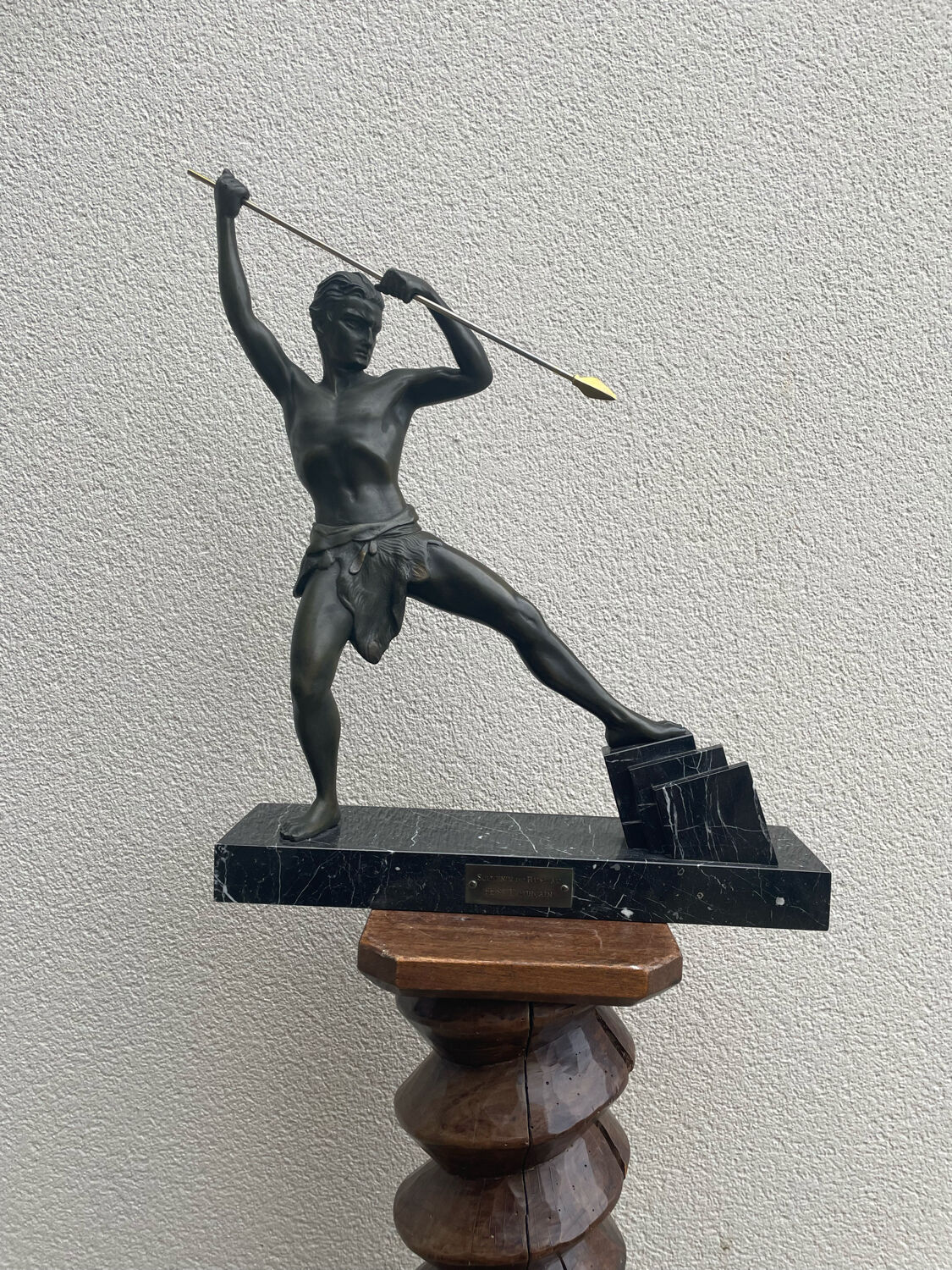 Art Deco sculpture signed Uriano