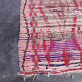 Pink Boujad Moroccan rug - 171 x 147 cm