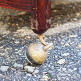 Wooden trolley with shelves attributed to Dino Cavalli for Ditta Tredici, Pavia, 1960s.