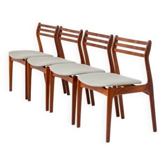 Ensemble de 4 chaises à repas par PE Jørgensen pour Farsø (Danemark, années 1960).