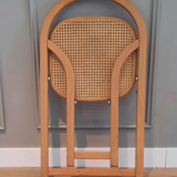 Suite of 4 Arca folding chairs by Gigi Sabadin for Crassevig 1970s