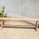 Solid oak farm bench