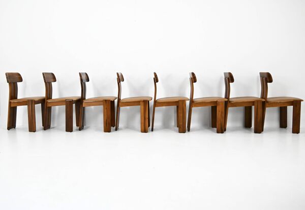 8 Chaises « Sapporo » par Mario Marenco pour Mobilgirgi, années 1970