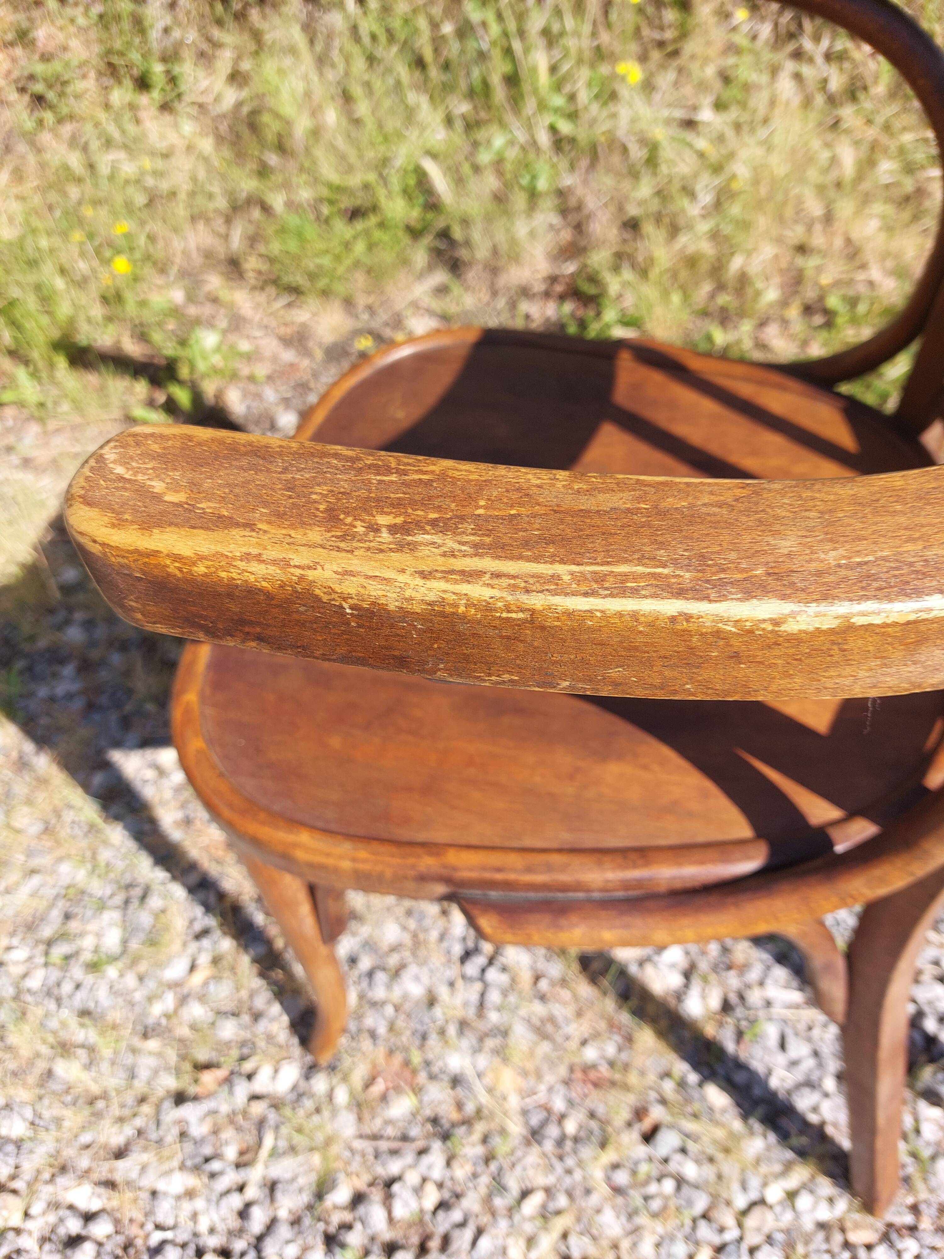 4 fauteuils Baumann en bois courbé
