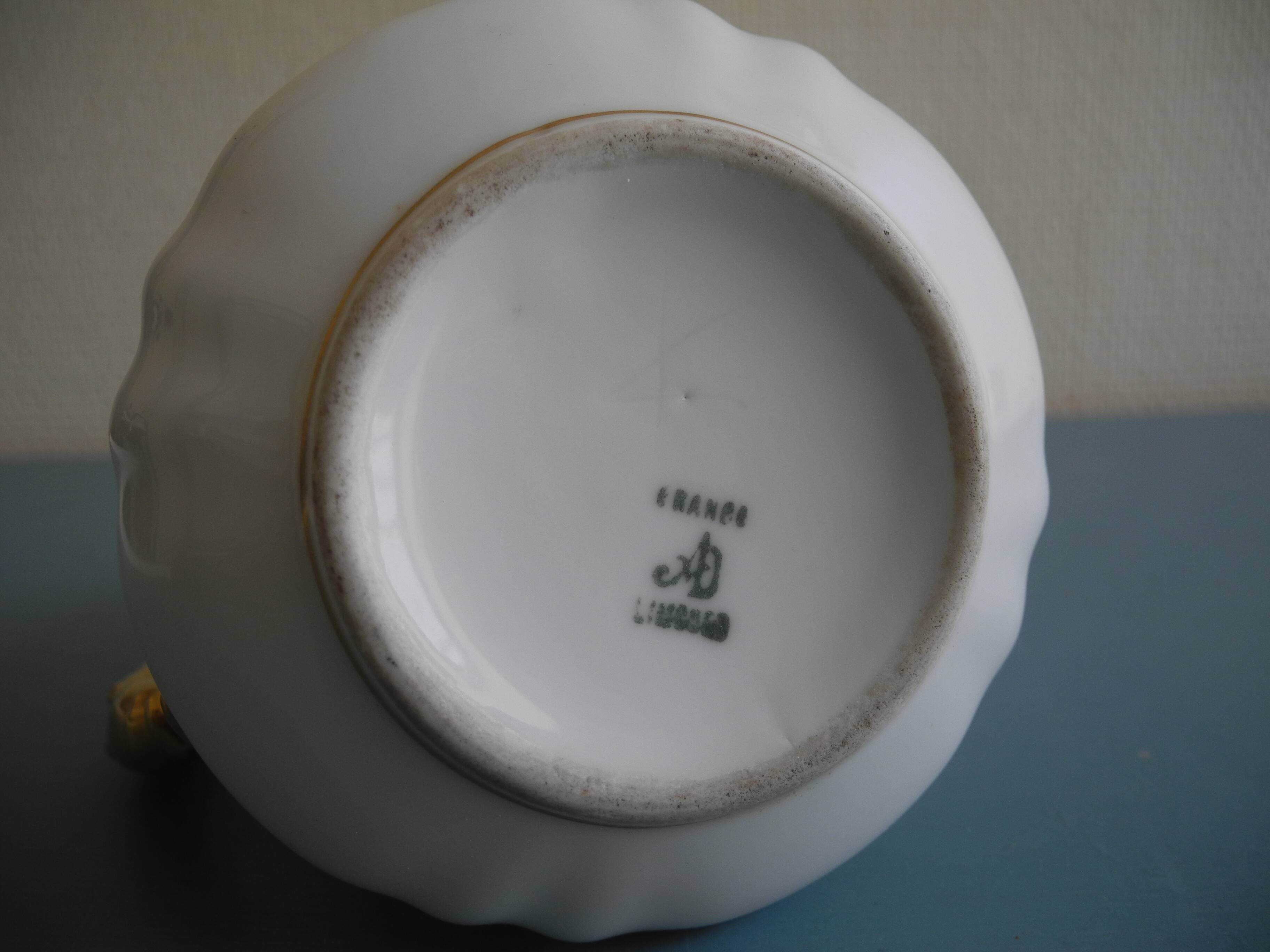 old porcelain creamer milk jug Limoges old porcelain creamer milk jug