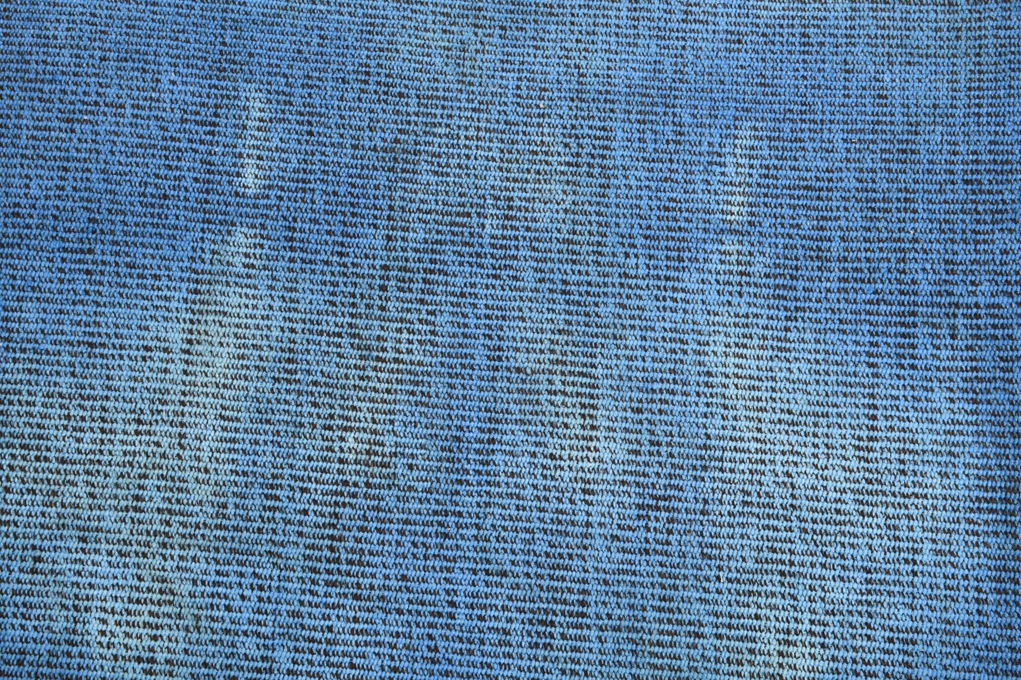 Blue vintage rug 209x294cm