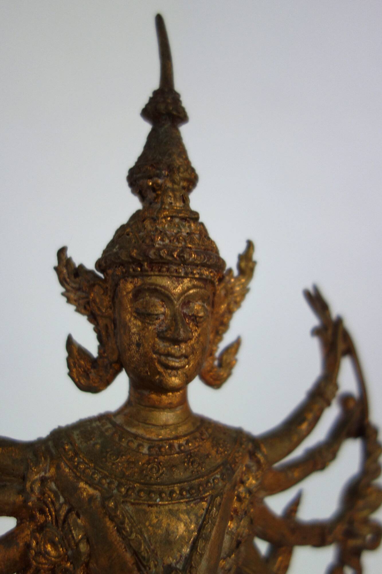 Golden bronze statue of Shiva on Nandi, India, mid-20th century.