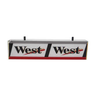 Vintage West cigarette light sign