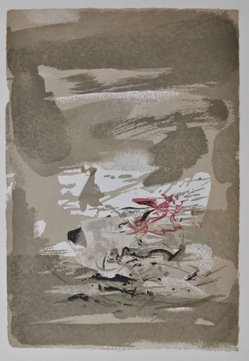 ZAO Wou-Ki: Sunset, Woodcut