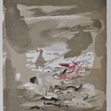 ZAO Wou-Ki: Sunset, Woodcut