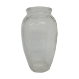 Glass vase raised dots